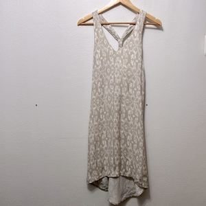 Freedom Trail By Kyodan khaki and tan leopard print knee length size small dress